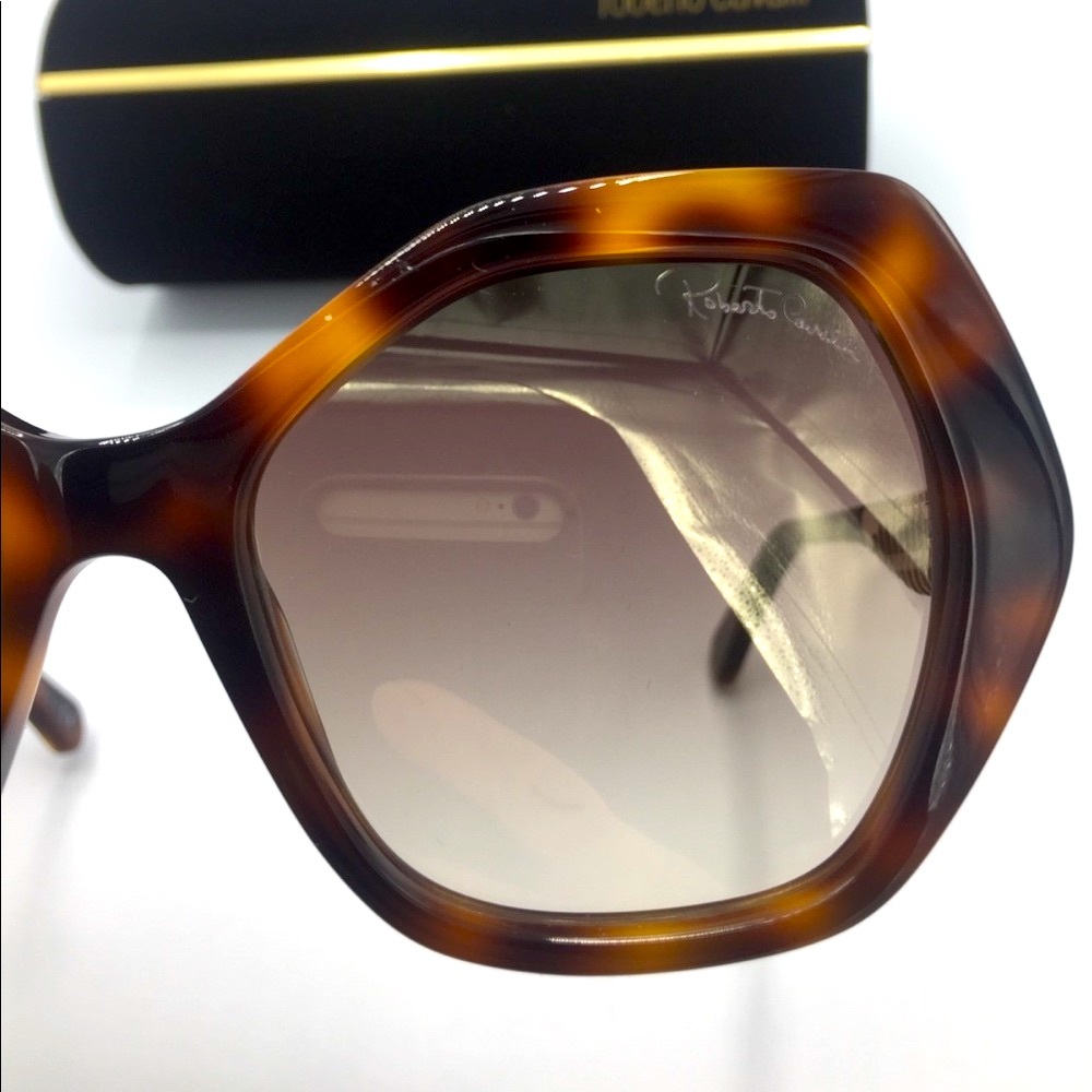Roberto Cavalli Sunglasses Square Tortoise Sunglasses - Picture 11 of 16
